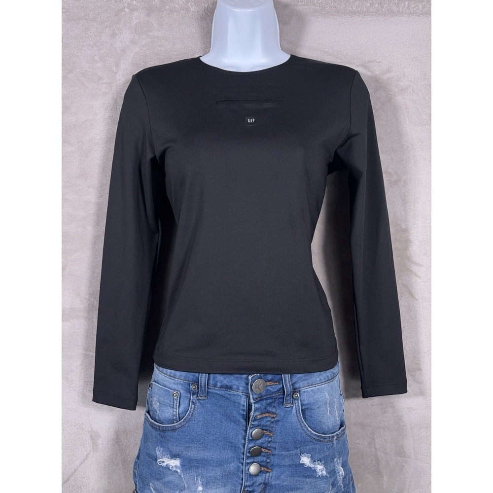 Yeezy Gap Engineered Long Sleeve Shirt Womens XS Black Minimalist Kanye